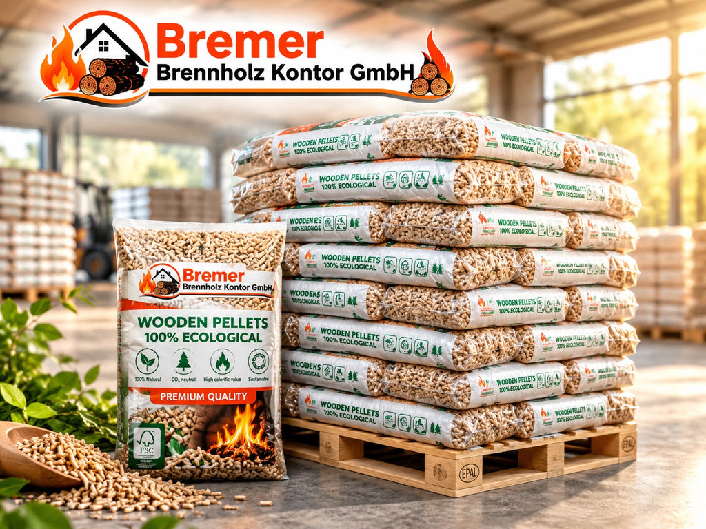Holzpellets ENplus A1 6 mm – 66 × 15 kg (990 kg) – Weichholz