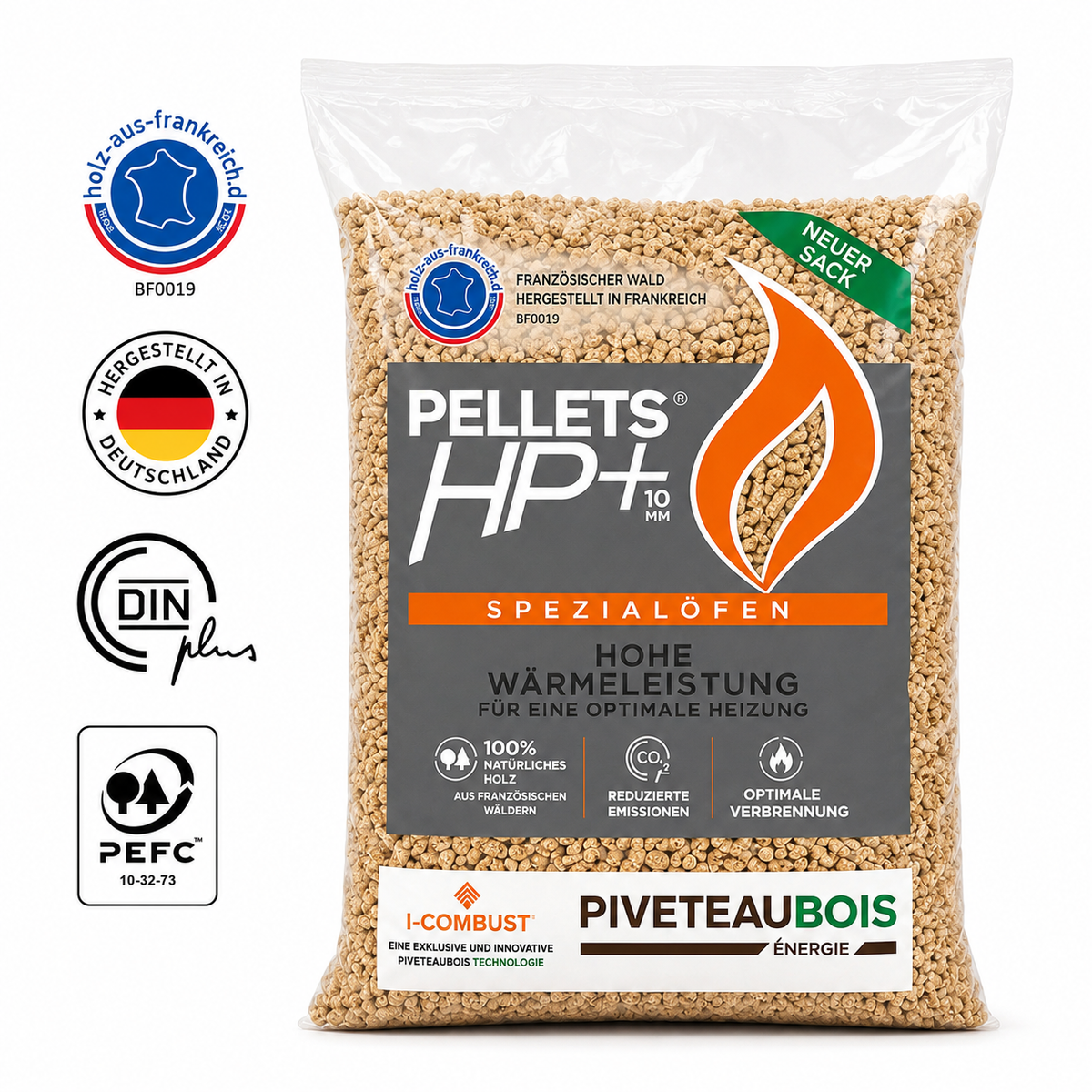 3 Paletten Pellets von PIVETEAU HP+
