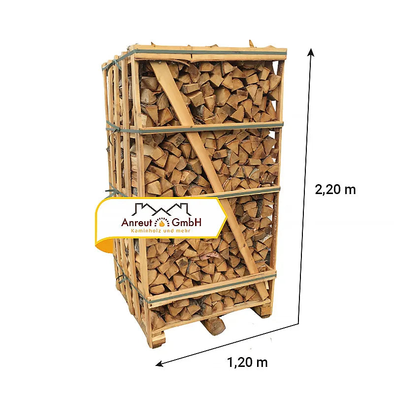 Brennholz Birke 3,2 SRM (2 RM) kammergetrocknet