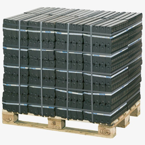 5 Paletten REKORD-Braunkohlebriketts (40 × 25 kg) – Reservevorrat