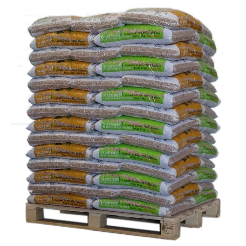 STARFOREST PELLETS – PALETTE MIT 70 SÄCKEN à 15 KG