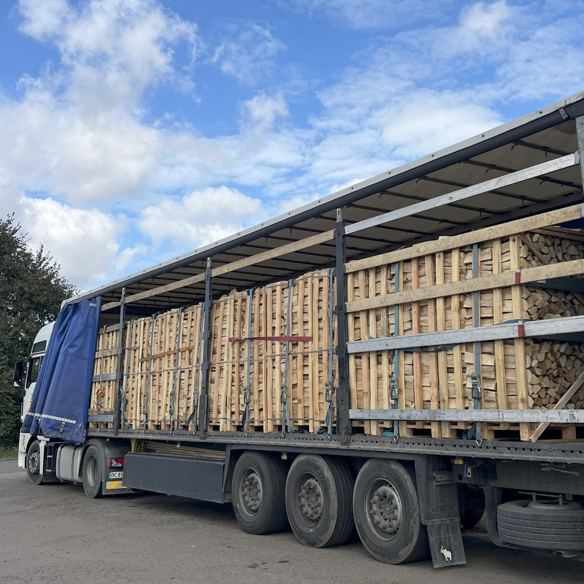 Eiche Brennholz – komplette LKW-Ladung